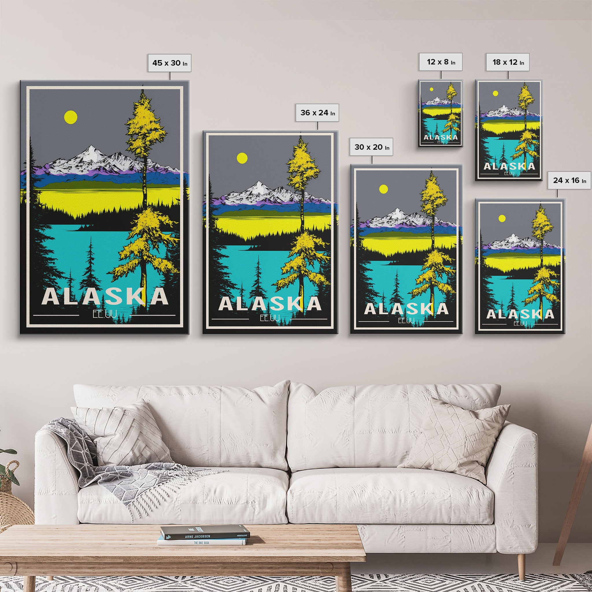 Alaska Print, Alaska Art, Alaska Wall Art, Travel Wall Print, Travel Poster, Travel Artwork, Travel Wall Art, Wall Poster, Canvas Wall Print