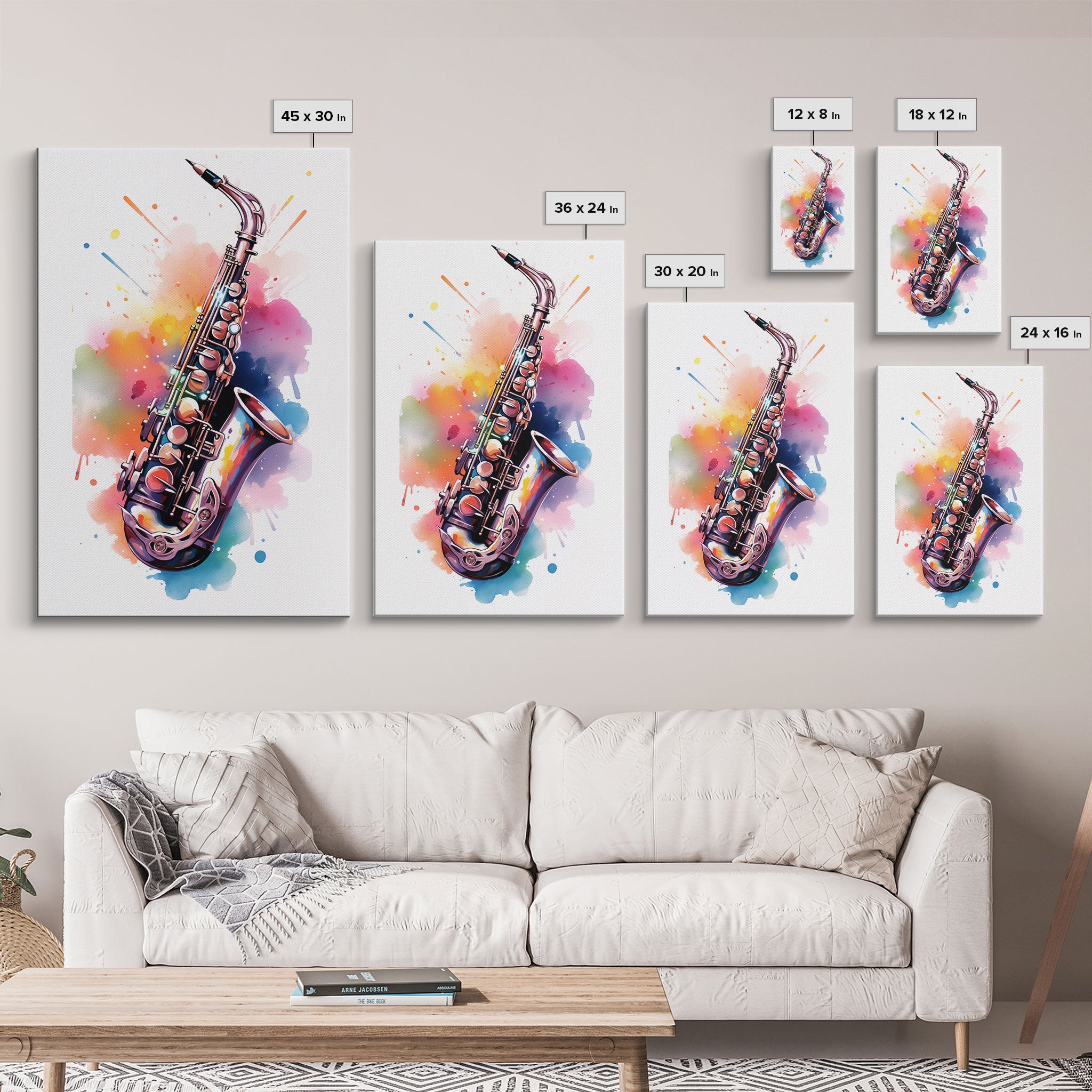 Alto Clarinet Wall Art, Musician Gift, Framed Canvas Print, Clarinet Print, Musical Instrument Art, Gift For Musician, Graffiti Music Art