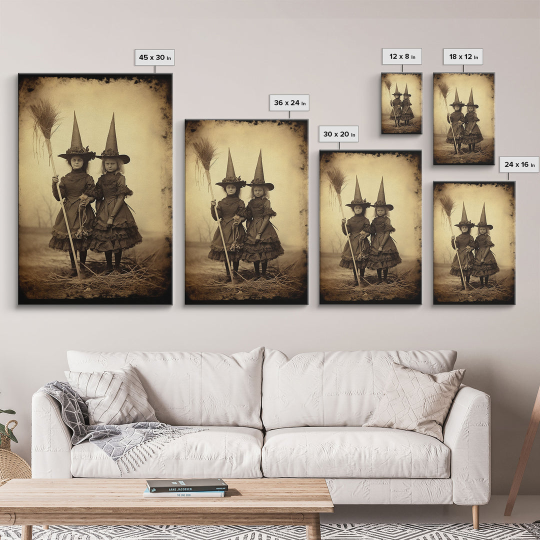 Witch Art Print, Occult Art, Creepy Wall Art, Halloween Wall Decor, Canvas Wall Print, Wall Art, Vertical Print, Home Decor, Wall Decor