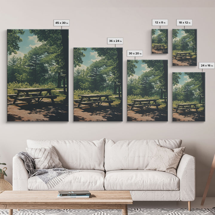 Park Wall Art, Outdoors Wall Art, Canvas Print, Wall Hanging, Portrait Art, Above Couch Wall Art, Nature Lover Gift, Office Wall Art