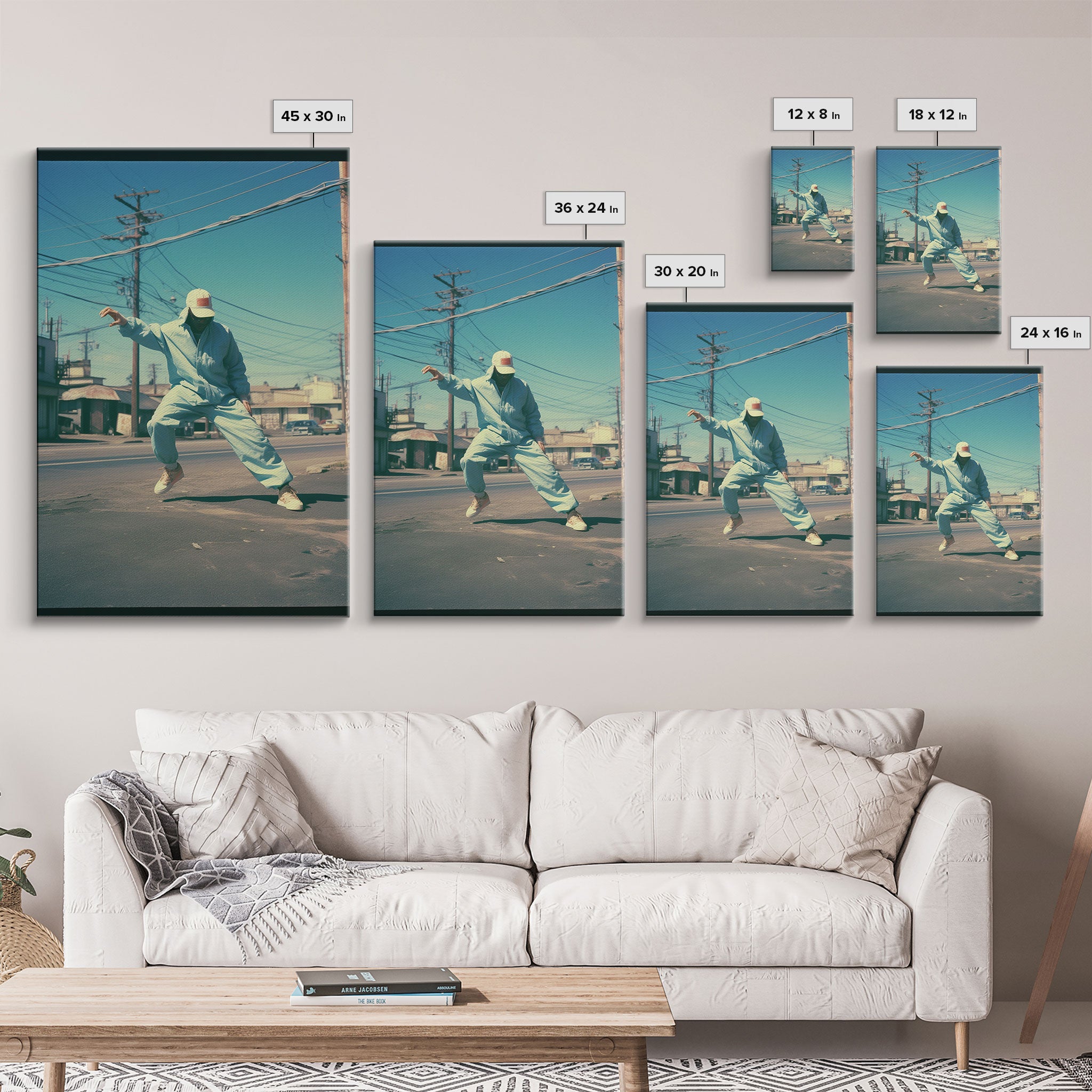 Street Dancer, Hip Hop Art, Urban Wall Art, Canvas Print, Wall Hanging, Portrait Art, Boys Bedroom Decor, College Dorm Decor, Modern Prints