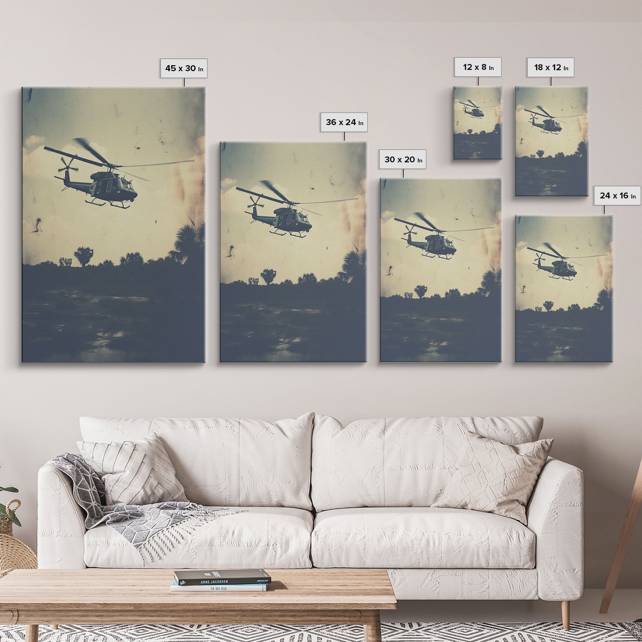 Helicopter, Aviation Wall Art, Lofi Art Print, Canvas Print, Wall Hanging, Portrait Art, Retro Art Print, Pilot Gift, Teen Boy Wall Art