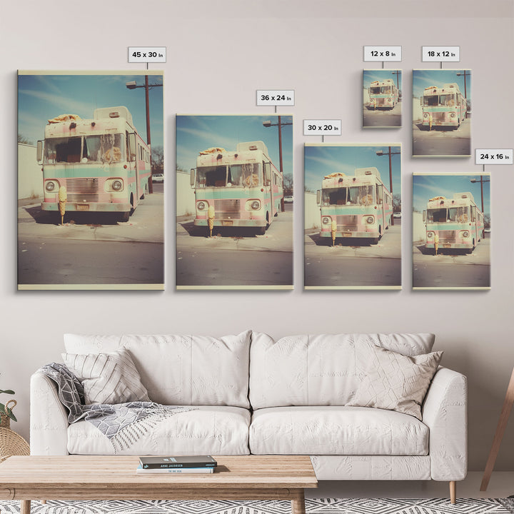 Bus, Urban Wall Art, City Art Print, Canvas Print, Wall Hanging, Portrait Art, Urban Art, Apartment Wall Decor, Family Room Art, RV Decor