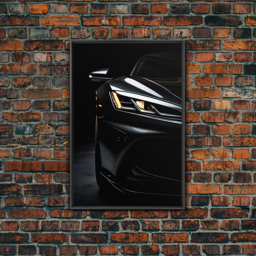 Super Car Print, Framed Canvas Art, Exotic Sports Car Wall Art / Poster Art