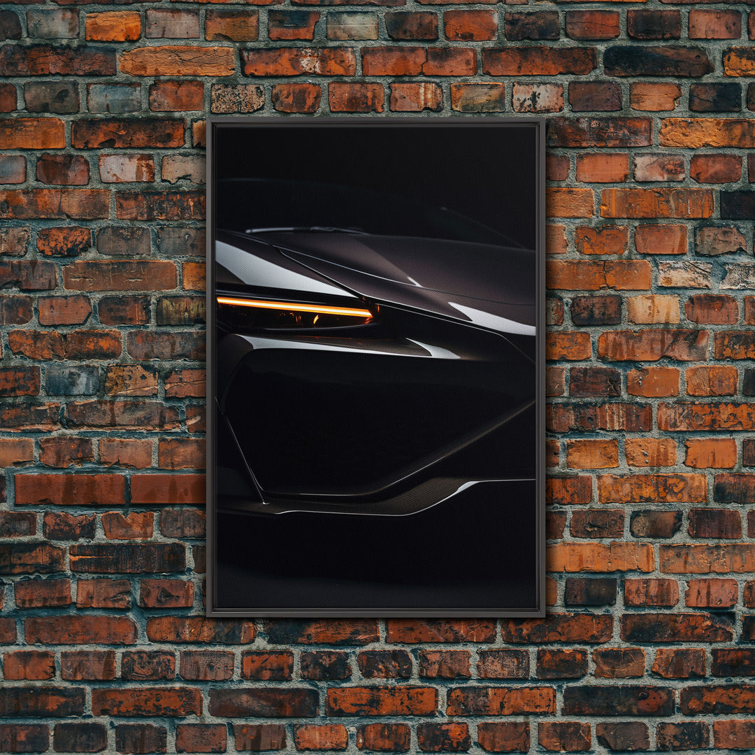 Super Car Print, Framed Canvas Art, Exotic Sports Car Wall Art / Poster Art