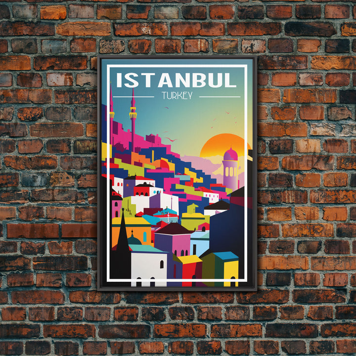 Instanbul Wall Art, Turkey Poster, Eurasia Wall Art, Travel Wall Print, Travel Poster, Travel Wall Art, Canvas Wall Print