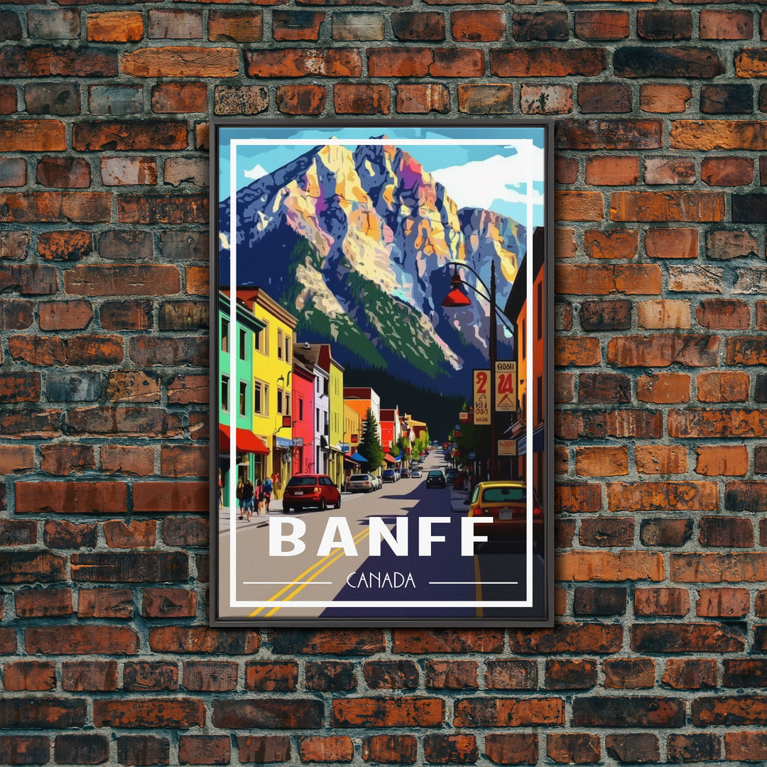 Canada Wall Art, Canada Art Print, Banff, Alberta, Travel Wall Print, Travel Poster, Travel Artwork, Travel Wall Art, Canvas Wall Print