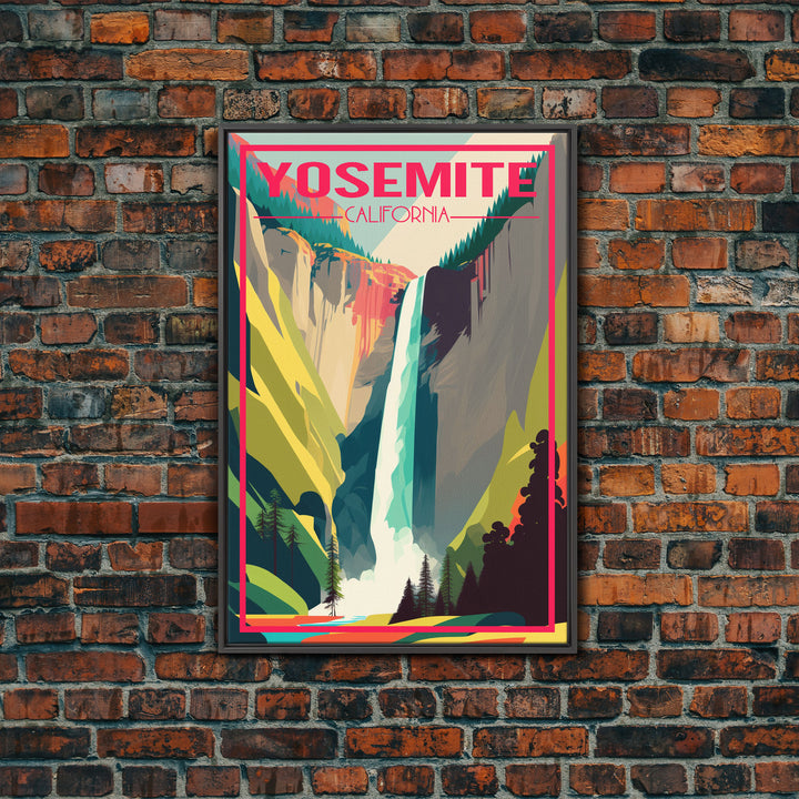 Yosemite Wall Art, California Art Print, North America Poster, Travel Wall Print, Travel Poster, Travel Wall Art, Canvas Wall Print