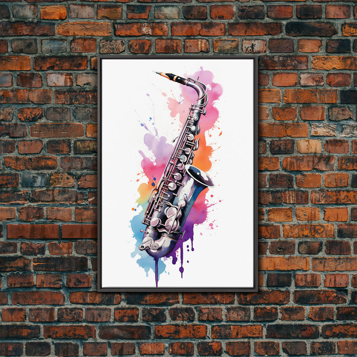 Saxophone Graffiti Wall Art, Saxophone Gifts, Cool Musical Wall Art, Unique Gift, Gift For Musician, Musical Art