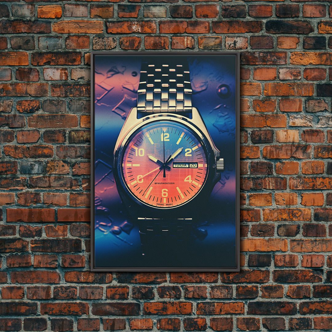 Wrist Watch, Wristwatch, Modern Wall Art, Canvas Print, Wall Hanging, Portrait Art, Gift For The Home, Living Room Wall Art, Office Decor