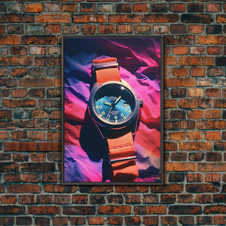 Wristwatch, Modern Wall Art, Wrist Watch, Canvas Print, Wall Hanging, Portrait Art, College Dorm Decor, Gift For The Home, Entryway Prints