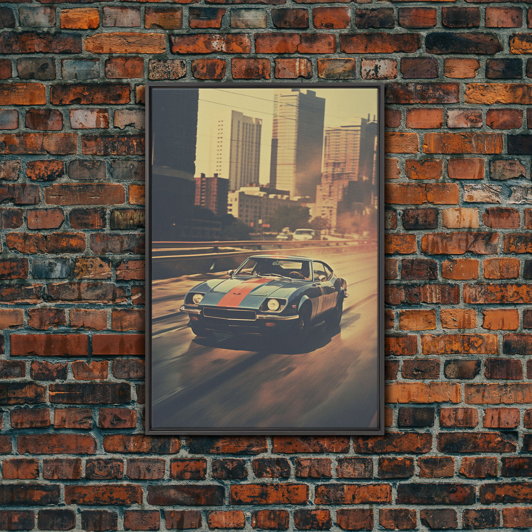 Car Wall Art, Classic Car Wall Art, Canvas Print, Wall Hanging, Portrait Art, Car Lover Gift, Man Cave Art, Living Room Print, Bookshelf Art