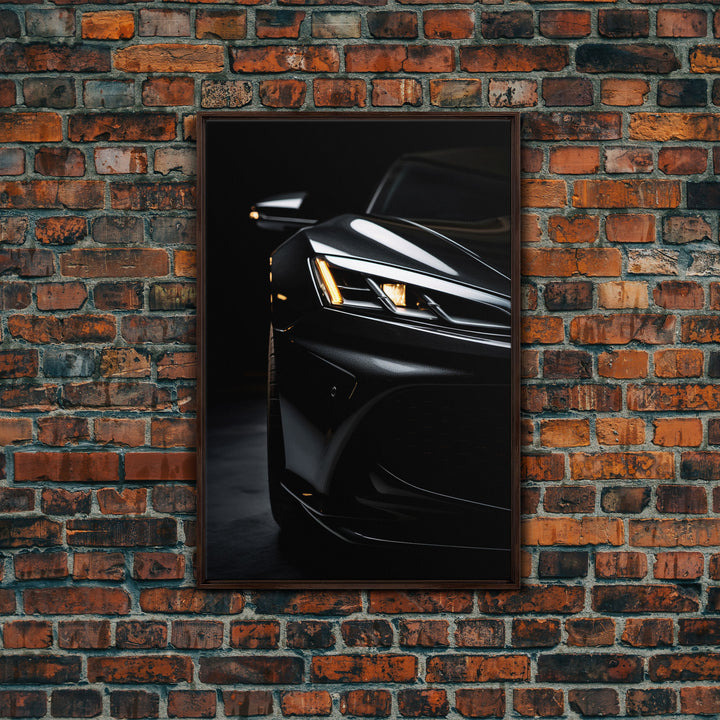 Super Car Print, Framed Canvas Art, Exotic Sports Car Wall Art / Poster Art