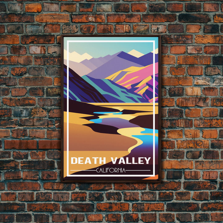 Death Valley, California Wall Art, America Travel Poster, Travel Wall Print, Travel Poster, Travel Wall Art, Canvas Wall Print