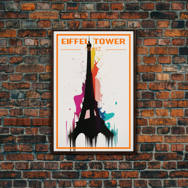 France Travel Poster, Eiffel Tower Wall Art, Paris, Europe Wall Art, Travel Wall Print, Travel Poster, Travel Wall Art, Canvas Wall Print