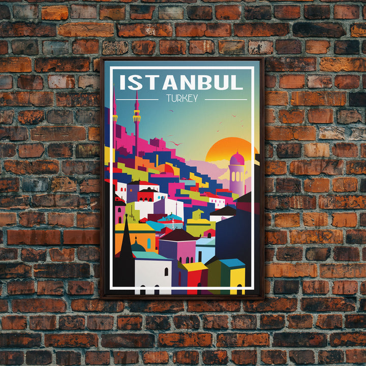 Instanbul Wall Art, Turkey Poster, Eurasia Wall Art, Travel Wall Print, Travel Poster, Travel Wall Art, Canvas Wall Print