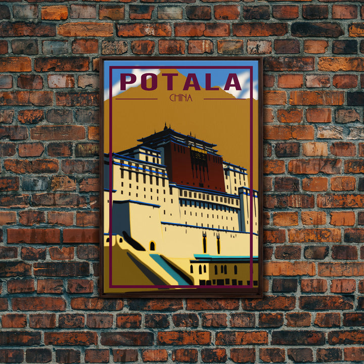 Potala Palace Wall Art, China Poster, Tibet Wall Print, Asia Wall Art, Travel Wall Print, Travel Poster, Travel Wall Art, Canvas Wall Print