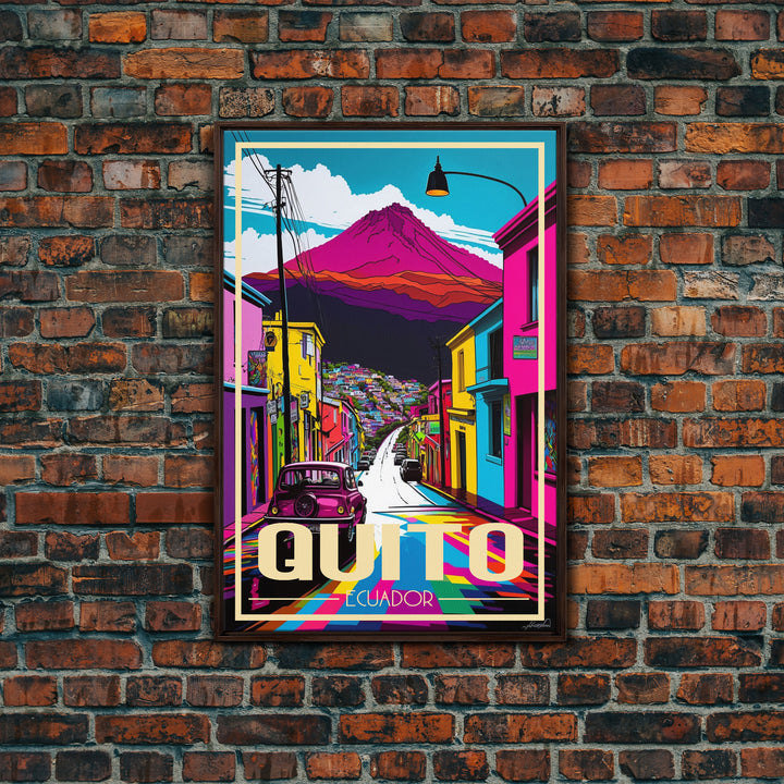 Quito Wall Art, Ecuador Poster, South America Art Print, Travel Wall Print, Travel Poster, Travel Wall Art, Canvas Wall Print