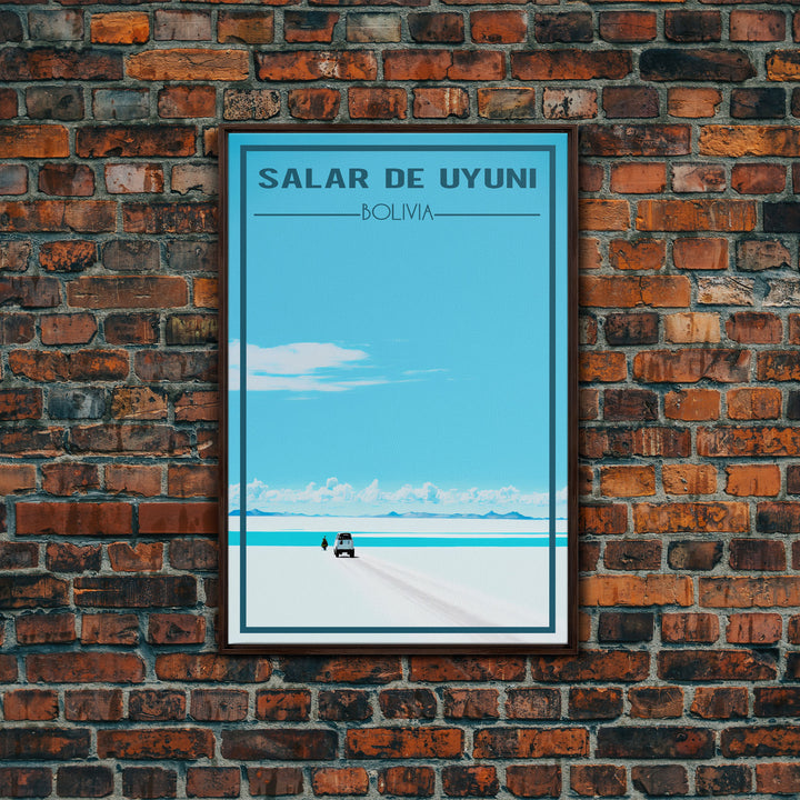 Salar De Uyuni Wall Art, Bolivia Poster, South America Wall Print, Travel Wall Print, Travel Poster, Travel Wall Art, Canvas Wall Print