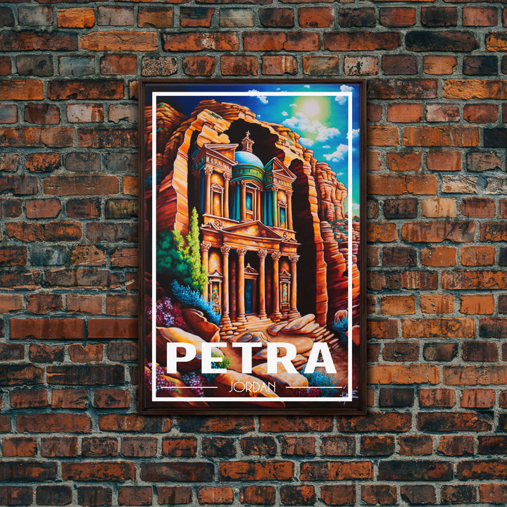 Petra Wall Art, Jordan Wall Poster, Asia Wall Art, Rose City, Travel Wall Print, Travel Poster, Travel Wall Art, Canvas Wall Print