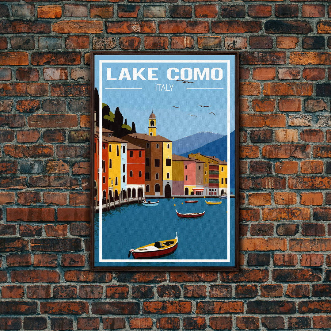 Lake Como Wall Print, Italy Wall Art, Europe Poster, Italy Poster, Travel Wall Print, Travel Poster, Travel Wall Art, Canvas Wall Print