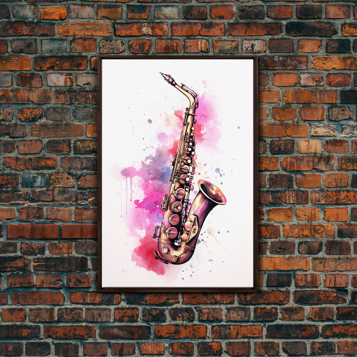 Saxophone Graffiti Wall Art, Saxophone Gifts, Cool Musical Wall Art, Unique Gift, Gift For Musician, Musical Art