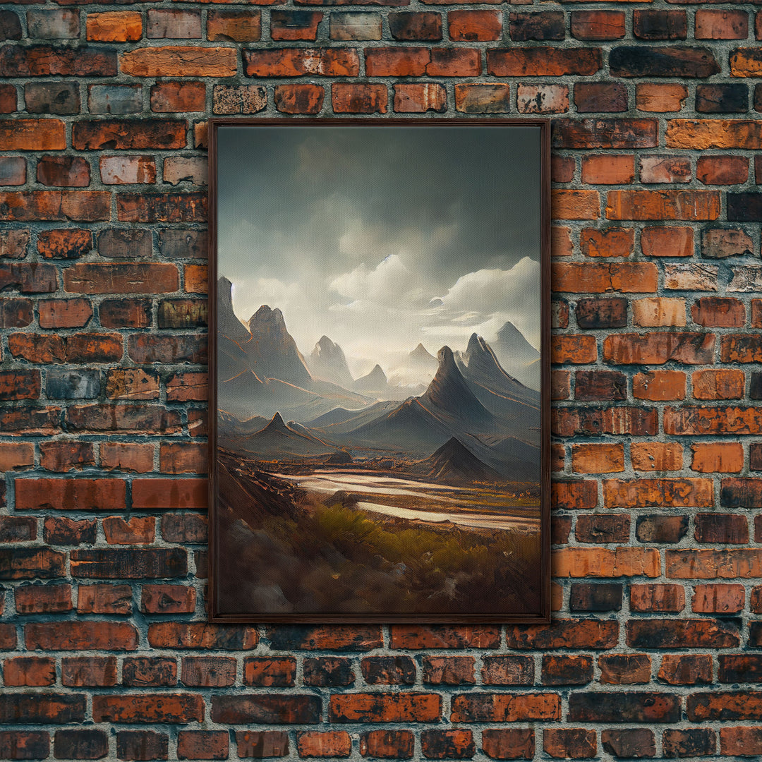 Arizona wall art, canvas print, desert, rocks, mountains, steppes, cool nature wall decor