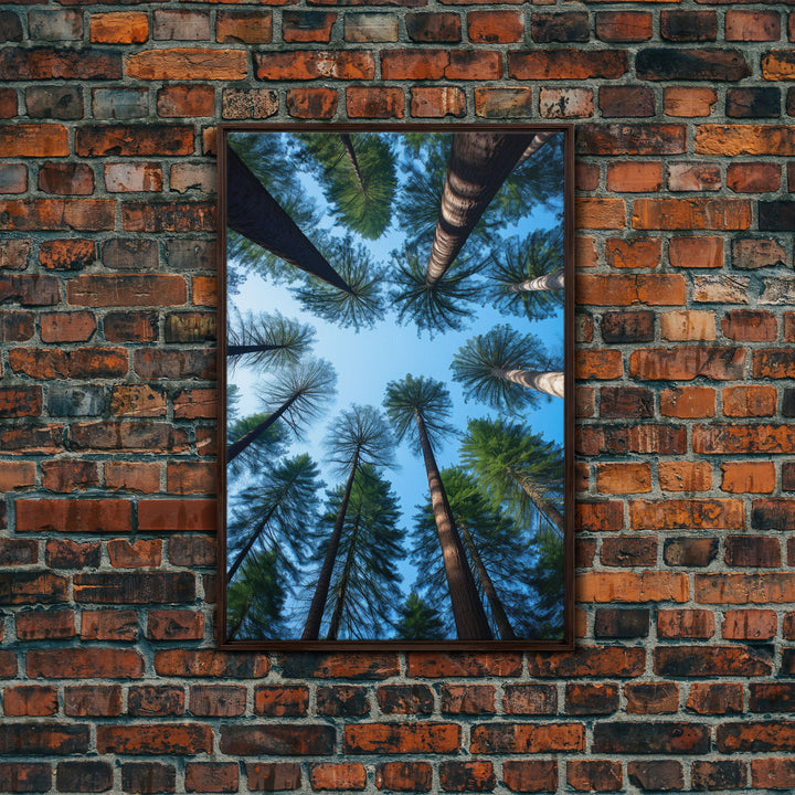 Trees Art Print, Forest Wall Art, Nature Print, Canvas Print, Wall Art, Vertical Art, First Home Gift, Kitchen Wall Decor, Prints Wall Art