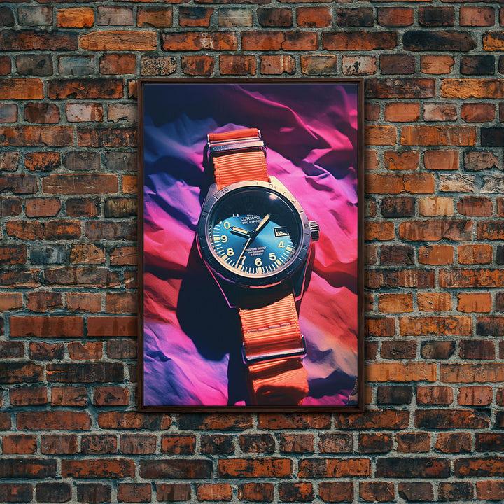 Wristwatch, Modern Wall Art, Wrist Watch, Canvas Print, Wall Hanging, Portrait Art, College Dorm Decor, Gift For The Home, Entryway Prints