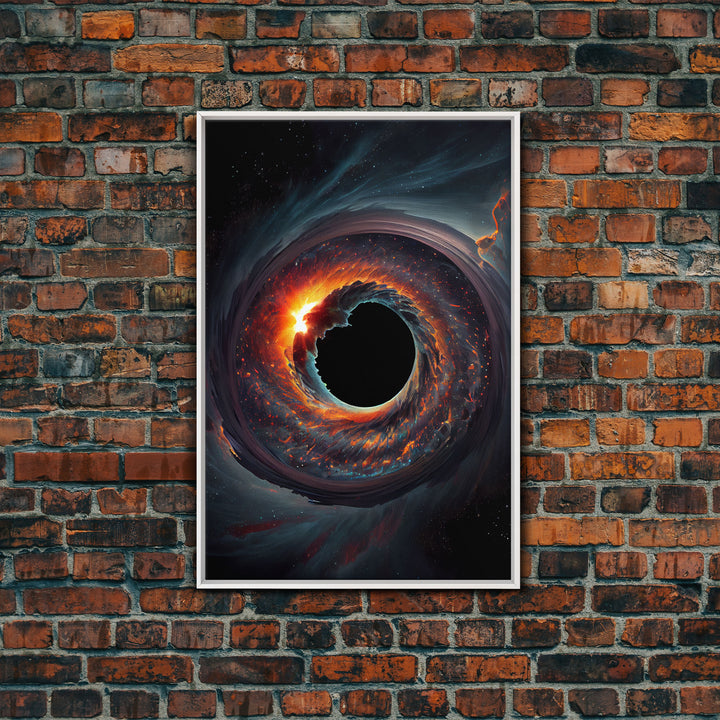 Eye Of the Storm, Galaxy art, framed canvas print, unique space decor