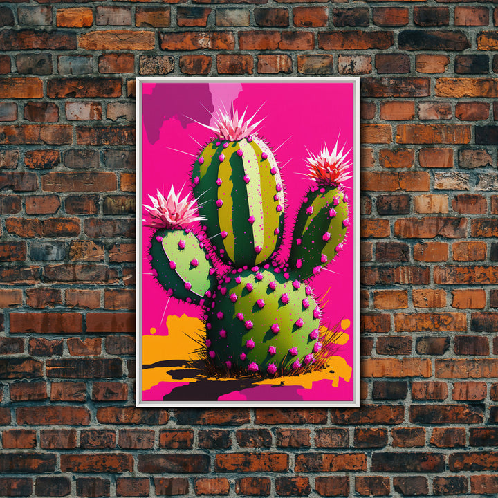 Cactus Print - Cactus Wall Art - Cactus Decor - Modern Desert Print - Southwestern Decor - Cactus Decor -  Bright Wall Art - Pop Art Style