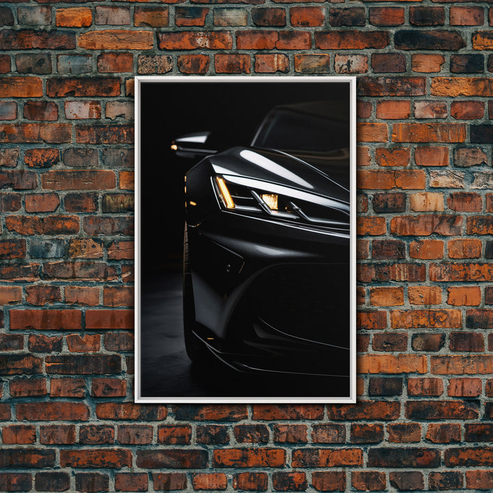 Super Car Print, Framed Canvas Art, Exotic Sports Car Wall Art / Poster Art