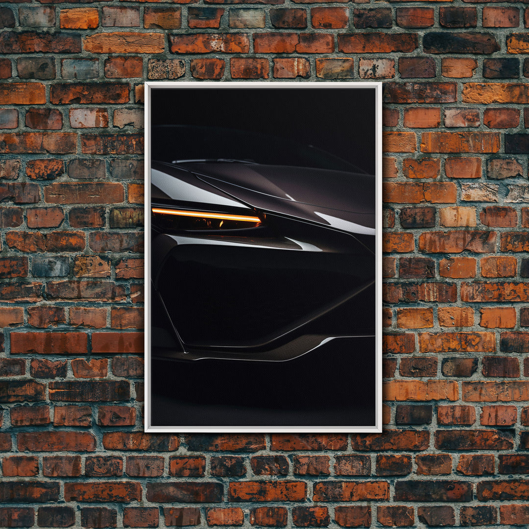 Super Car Print, Framed Canvas Art, Exotic Sports Car Wall Art / Poster Art