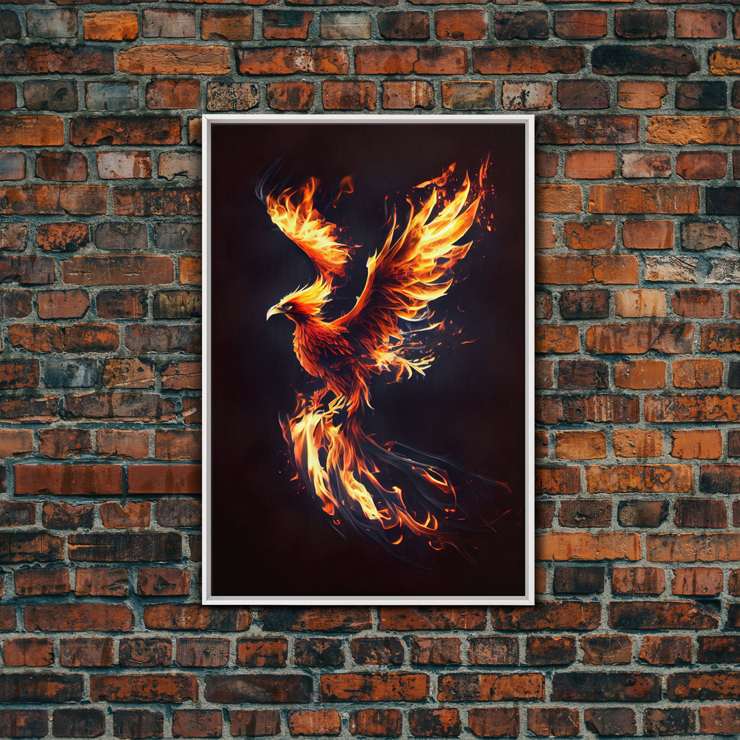 Canvas Print Of "The Phoenix" - Rebirth Art - Framed Canvas Art - Framed Wall Art