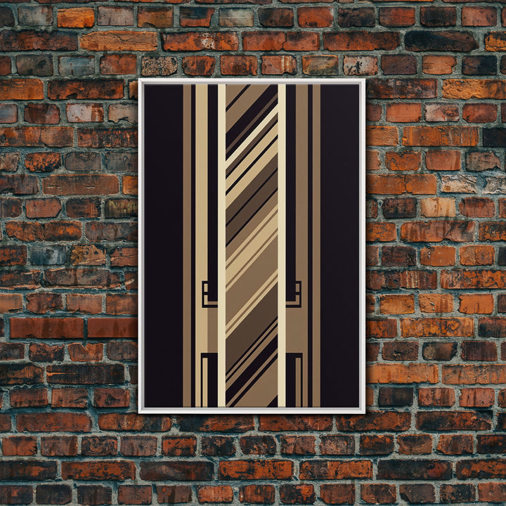 Art Deco Wall art, Framed Canvas Print, Art Deco, Gold art, Framed painting, Geometric art, Beautiful art, Lines art, Guest room art