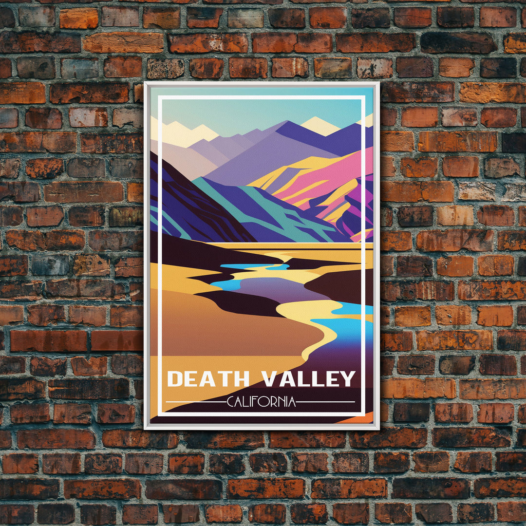 Death Valley, California Wall Art, America Travel Poster, Travel Wall Print, Travel Poster, Travel Wall Art, Canvas Wall Print