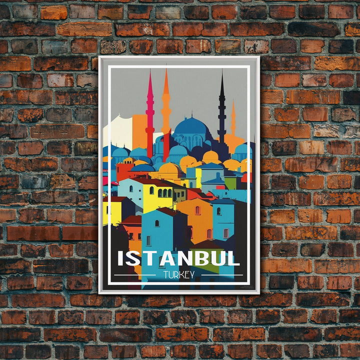 Instanbul Wall Art, Turkey Poster, Eurasia Wall Art, Travel Wall Print, Travel Poster, Travel Wall Art, Canvas Wall Print