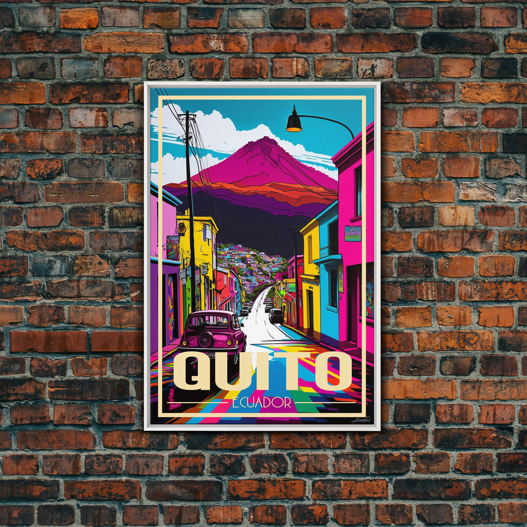 Quito Wall Art, Ecuador Poster, South America Art Print, Travel Wall Print, Travel Poster, Travel Wall Art, Canvas Wall Print