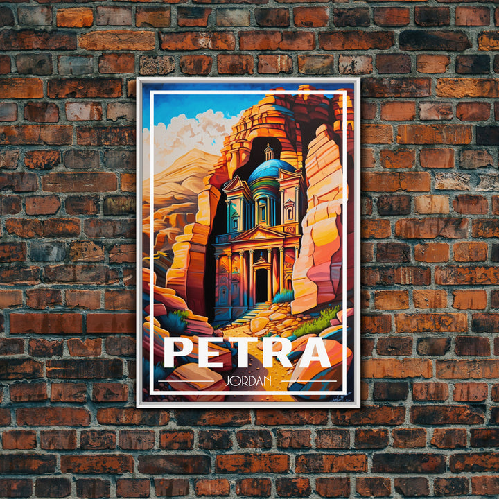 Petra Wall Art, Jordan Wall Poster, Asia Wall Art, Rose City, Travel Wall Print, Travel Poster, Travel Wall Art, Canvas Wall Print