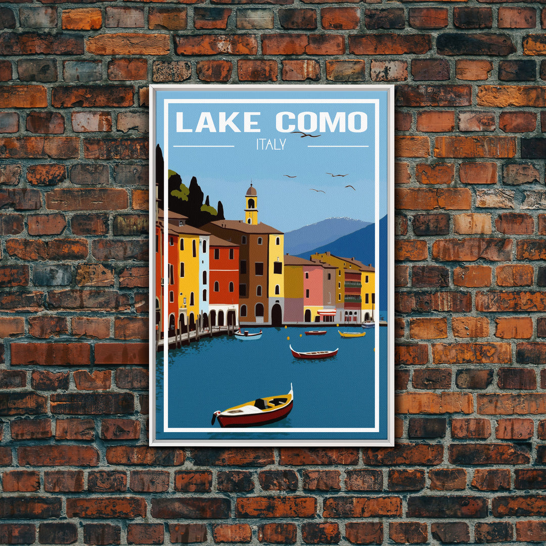 Lake Como Wall Print, Italy Wall Art, Europe Poster, Italy Poster, Travel Wall Print, Travel Poster, Travel Wall Art, Canvas Wall Print