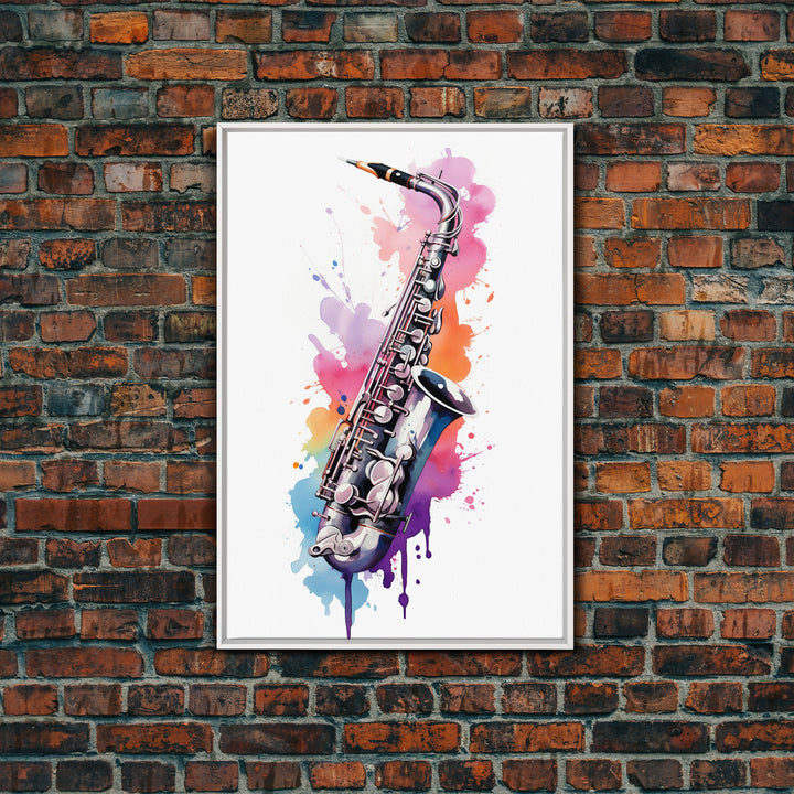 Saxophone Graffiti Wall Art, Saxophone Gifts, Cool Musical Wall Art, Unique Gift, Gift For Musician, Musical Art