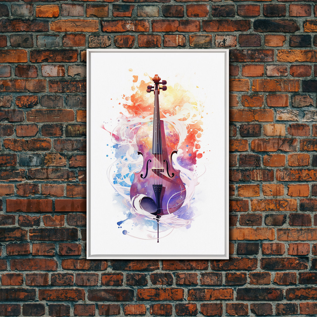 Galaxy Cello Gift, Banjo Wall Art Canvas Print, Stringed Instruments, Cello Art, Banjo Poster Print, Cello Gifts, Musical Art