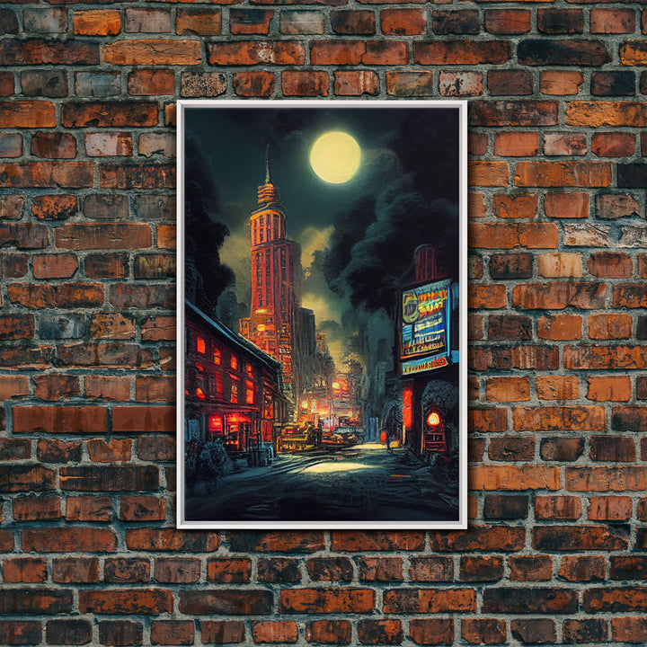 Early 20th century NYC wall art, canvas print, historic New York City wall art