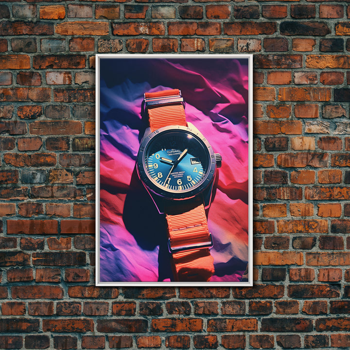 Wristwatch, Modern Wall Art, Wrist Watch, Canvas Print, Wall Hanging, Portrait Art, College Dorm Decor, Gift For The Home, Entryway Prints