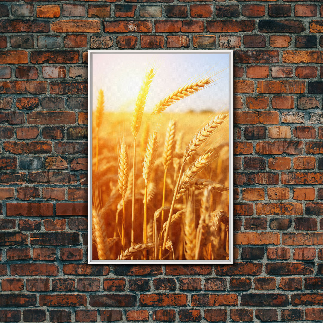 Wheat Field Print, Nature Wall Art, Canvas Print, Wall Hanging, Portrait Art, Farmhouse Wall Decor, Country Wall Art, Kitchen Prints