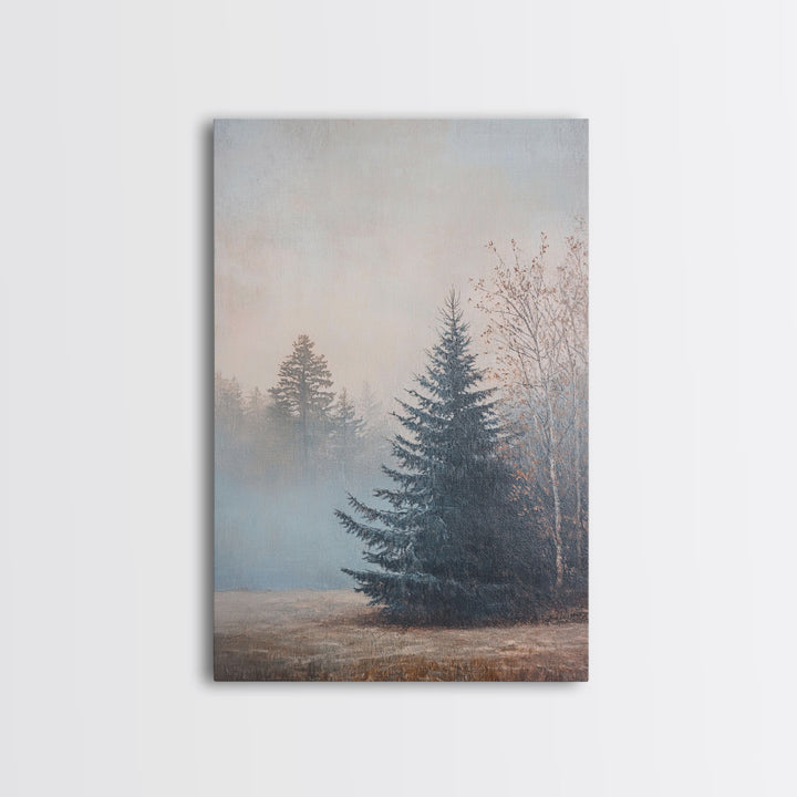 Canvas Print of an Autumn Tree on a Serene Path, Fall Wall Art, Best Gift Idea, Seasonal Decor, Modern Farmhouse, Autumn Landscape Art