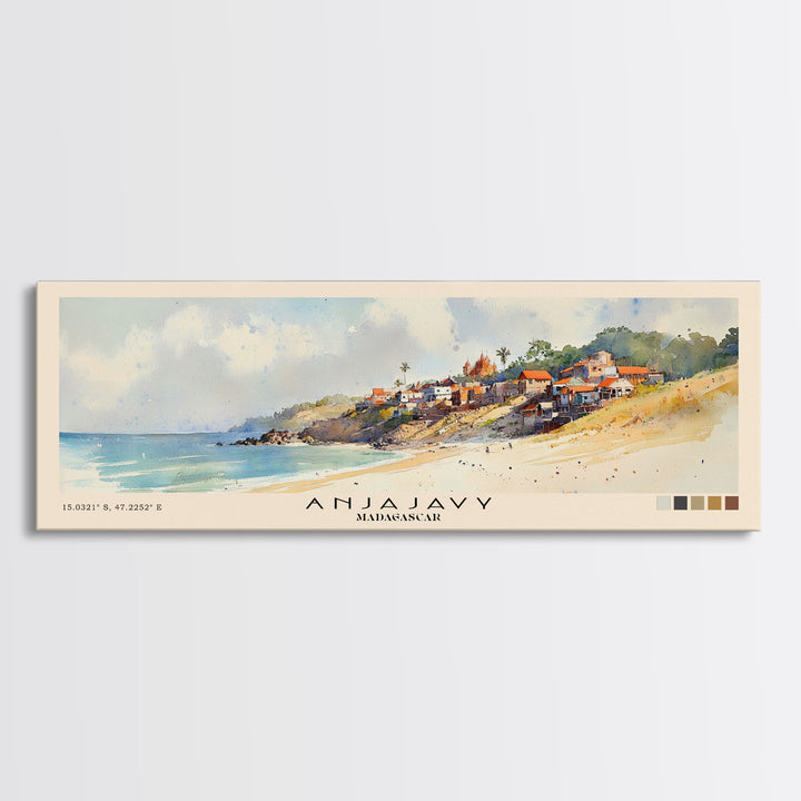 Anjajavy, Madagascar Watercolor Print, Vacation Gift, Madagascar Wall Art, Beach Painting, Beach Decor, Beach Or Lakehouse Art