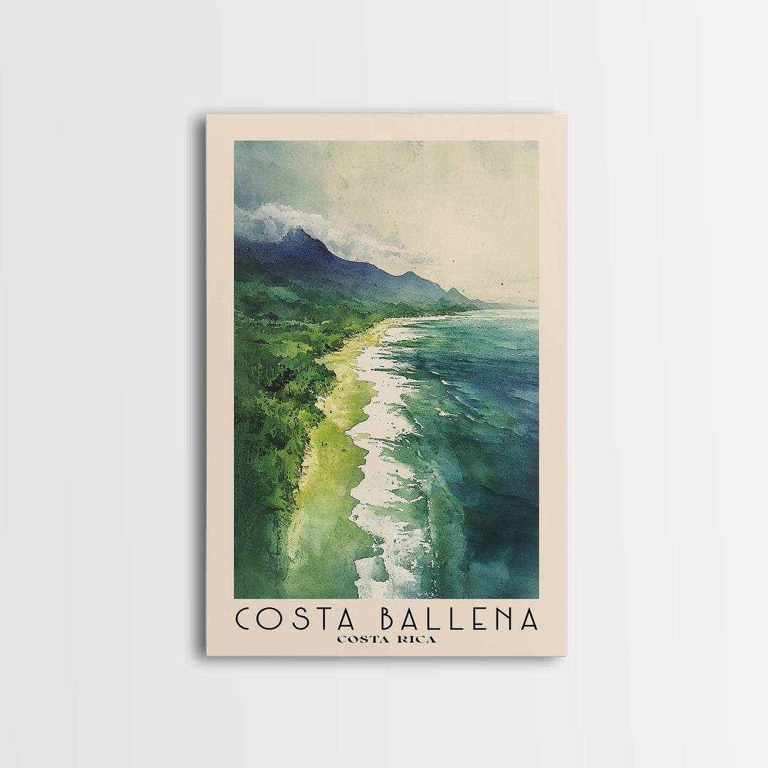 Costa Ballena, Costa Rica Watercolor Print, Vacation Gift, Costa Rica Wall Art, Beach Painting, Beach Decor, Beach Or Lakehouse Art