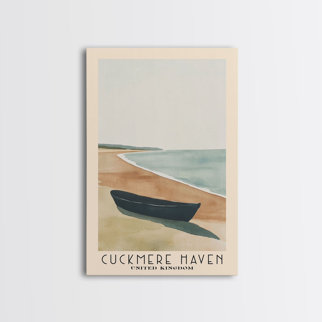 Cuckmere Haven, United Kingdom Watercolor Print, Vacation Gift, United Kingdom Wall Art, Vacation Wall Art, Vacatation Memories, Beach Decor, Beach Or Lakehouse Art