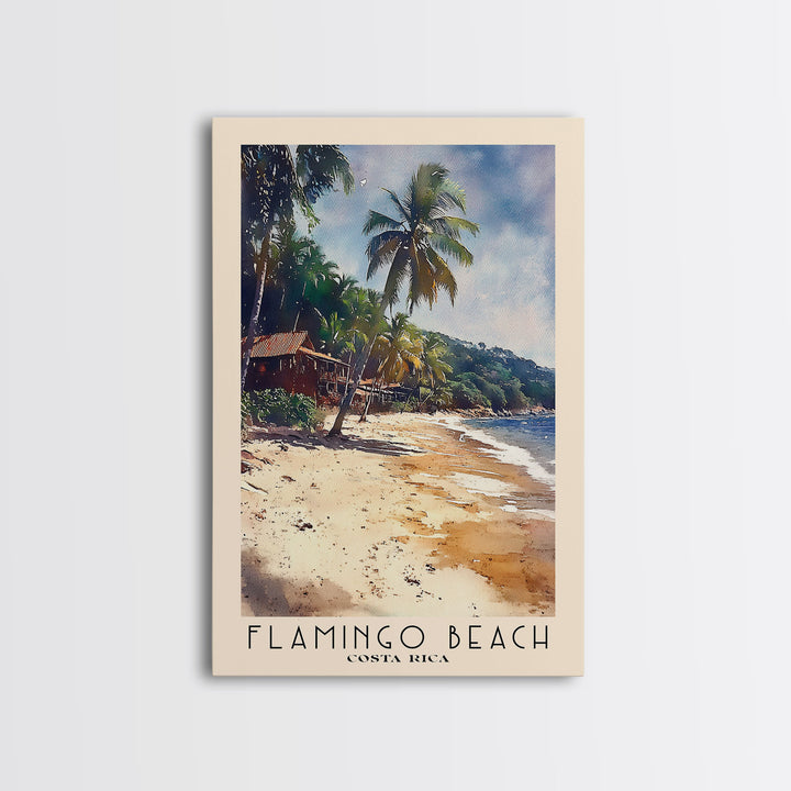 Flamingo Beach, Costa Rica Watercolor Print, Vacation Gift, Costa Rica Wall Art, Vacation Wall Art, Vacatation Memories, Beach Decor, Beach Or Lakehouse Art